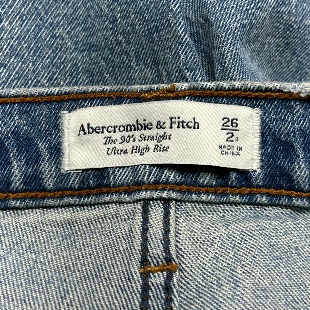 Abercrombie & Fitch The 90’s Straight Ultra High Rise Sz 26 / 2 - Picture 6 of 7